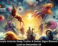 Moon in Scorpio Unlocks Deep Truths: 4 Zodiac Signs Blessed with Major Luck on December 15