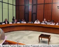 MP Brijmohan Agrawal Pushes Major Aviation Proposals at Estimates Committee Meeting