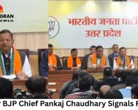 New UP BJP Chief Pankaj Chaudhary Signals Revamp, Slams SP's 'Family Rule'