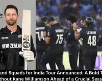 New Zealand Squads for India Tour Announced: A Bold Transition Without Kane Williamson Ahead of a Crucial Season