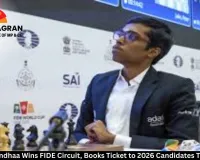 Praggnanandhaa Wins FIDE Circuit, Books Ticket to 2026 Candidates Tournament