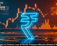 Rupee Plunges to Historic Low of 90.43: Pressure Mounts Ahead of RBI Decision