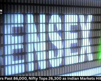 Sensex Soars Past 86,000, Nifty Tops 26,300 as Indian Markets Hit Fresh Peak