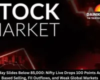  Sensex Today Slides Below 85,000: Nifty Live Drops 100 Points Amid Broad-Based Selling, FII Outflows, and Weak Global Markets