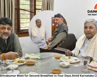 Siddaramaiah and Shivakumar Share Second Breakfast in Four Days Amid CM Post Tussle in Karnataka