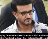 Sourav Ganguly Defamation Case Escalates: ₹50 Crore Demand Against Argentina Fan Club President Over Kolkata Messi Event Chaos