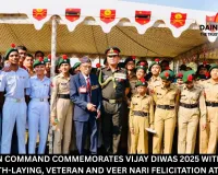 Southern command commemorates Vijay diwas 2025 with solemn wreath-laying, veteran and veer nari felicitation at pune
