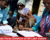 Tamil Nadu Faces Deletion of 84 Lakh Voters as SIR Revision Nears Deadline