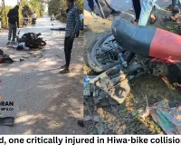 Two killed, one critically injured in Hiwa-bike collision in Durg; accident occurred while giving lift
