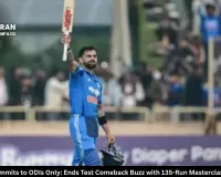 Virat Kohli Commits to ODIs Only: Ends Test Comeback Buzz with 135-Run Masterclass in Ranchi