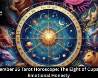 Your December 25 Tarot Horoscope: The Eight of Cups Calls for Emotional Honesty