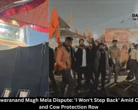 Avimukteshwaranand Magh Mela Dispute: 'I Won't Step Back' Amid Camp Attack and Cow Protection Row