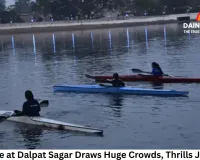 Boat Race at Dalpat Sagar Draws Huge Crowds, Thrills Jagdalpur; Satdev Baghel Tops Senior Category