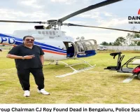 Confident Group Chairman CJ Roy Found Dead in Bengaluru, Police Suspect Suicide