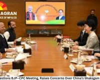 Congress Questions BJP–CPC Meeting, Raises Concerns Over China’s Shaksgam Valley Claim