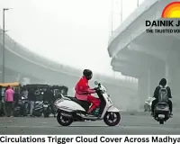 Cyclonic Circulations Trigger Cloud Cover Across Madhya Pradesh; Brief Relief from Severe Cold Expected