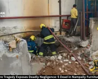 Hyderabad Fire Tragedy Exposes Deadly Negligence: 5 Dead in Nampally Furniture Shop Blaze