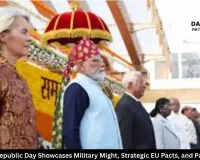  India's 77th Republic Day Showcases Military Might, Strategic EU Pacts, and Padma Politics