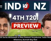 India Eyes T20I Series Whitewash vs New Zealand: Suryakumar Yadav Nears 3000-Run Milestone, Bumrah May Rest