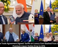 India-EU Free Trade Agreement Signed: Tariffs on Luxury Cars Slashed from 110% to 10%, Premium Liquor Duties Drop to 20%