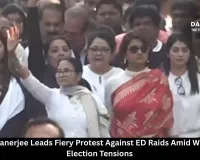 Mamata Banerjee Leads Fiery Protest Against ED Raids Amid West Bengal Election Tensions