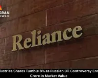 Reliance Industries Shares Tumble 8% as Russian Oil Controversy Erodes ₹1 Lakh Crore in Market Value