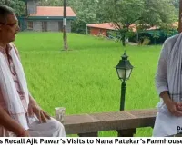 Rare Photos Recall Ajit Pawar’s Visits to Nana Patekar’s Farmhouse Near Pune