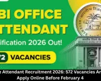  RBI Office Attendant Recruitment 2026: 572 Vacancies Announced, Apply Online Before February 4