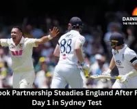 Root-Brook Partnership Steadies England After Rain-Hit Day 1 in Sydney Test