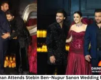 Salman Khan Attends Stebin Ben–Nupur Sanon Wedding Reception, Bollywood Celebrities Turn Out in Strength