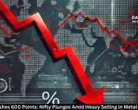 Sensex Crashes 600 Points: Nifty Plunges Amid Heavy Selling in Metal & IT Stocks