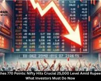  Sensex Crashes 770 Points: Nifty Hits Crucial 25,000 Level Amid Rupee Weakness – What Investors Must Do Now