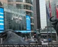 Sensex Rebounds 319 Points Higher: Nifty Tops 25,175 as Metal and Banking Stocks Lead Rally