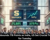 Sensex Rebounds 778 Points as India, US Set Crucial Trade Talks for Tuesday