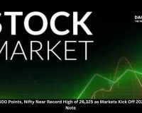 Sensex Soars 500 Points, Nifty Near Record High of 26,325 as Markets Kick Off 2026 on a Strong Note