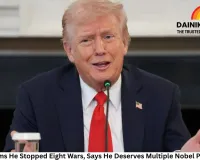 Trump Claims He Stopped Eight Wars, Says He Deserves Multiple Nobel Peace Prizes