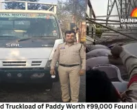 Unclaimed Truckload of Paddy Worth ₹99,000 Found in Raigarh; Police Launch Probe