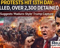 Iran Unrest Enters 13th Day as Officials Float ‘Maduro-Style’ Threats; Death Toll Rises to 65