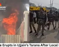 Violence Erupts in Ujjain’s Tarana After Local Dispute; Buses Torched, Shops Set Ablaze, 15 Arrested