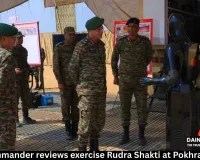 Army Commander reviews exercise Rudra Shakti at Pokhran Ranges 