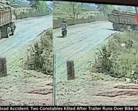 Balodabazar Road Accident: Two Constables Killed After Trailer Runs Over Bike in Chhattisgarh
