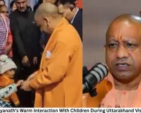 CM Yogi Adityanath’s Warm Interaction With Children During Uttarakhand Visit Goes Viral