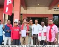 CPI Supports Nationwide Workers’ Strike in Kondagaon, Submits Memorandum on Labour Codes