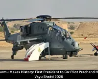 Droupadi Murmu Makes History: First President to Co-Pilot Prachand Helicopter in Vayu Shakti 2026