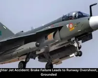  IAF Tejas Fighter Jet Accident: Brake Failure Leads to Runway Overshoot, Entire Fleet Grounded