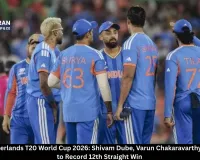 India vs Netherlands T20 World Cup 2026: Shivam Dube, Varun Chakaravarthy Power India to Record 12th Straight Win