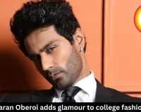 Model Karan Oberoi adds glamour to college fashion shows