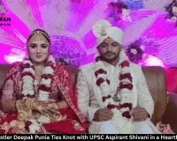Olympian Wrestler Deepak Punia Ties Knot with UPSC Aspirant Shivani in a Heartfelt Ceremony