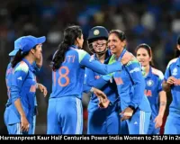 Pratika Rawal Harmanpreet Kaur Half Centuries Power India Women to 251/9 in 2nd ODI Thriller