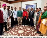 Rahul Gandhi Targets BJP Over Gig Worker Rights, Cites Lack of Social Security and Legal Protection